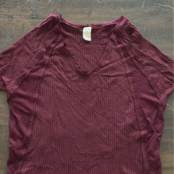 Free People Catalina Thermal Plumbery Heather Top Size Small Women - Picture 3 of 8